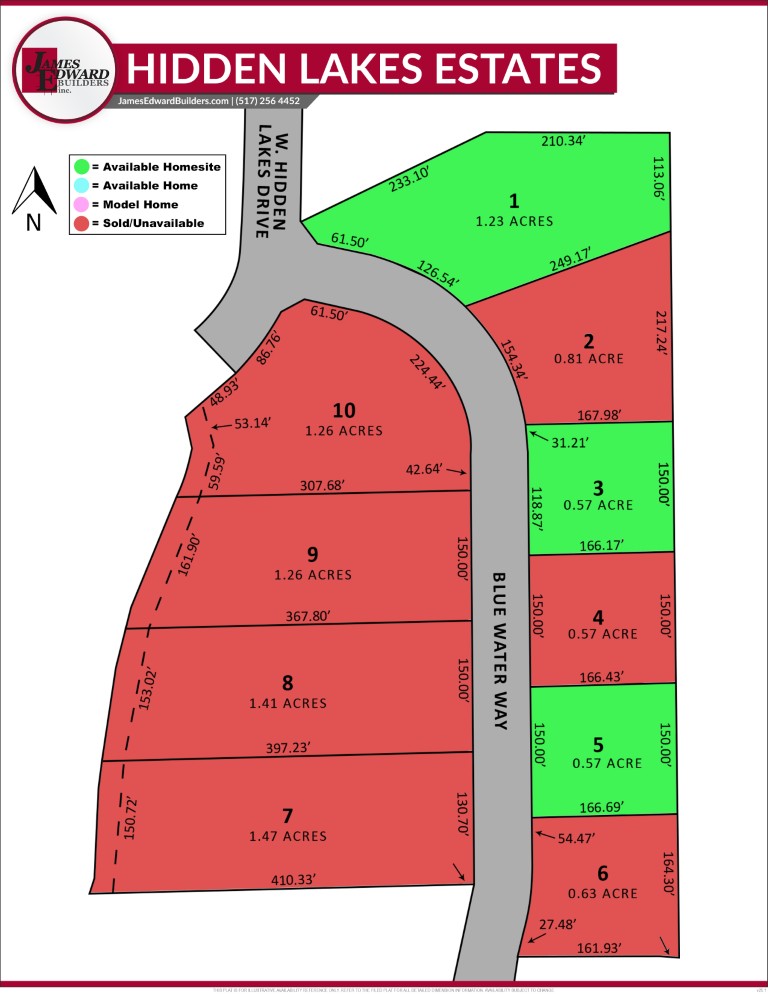 Hidden Lakes Estates Marketing Plat V25.1
